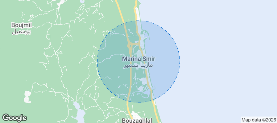 Marina Smir Airbnb map